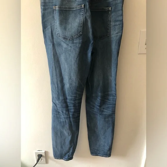 Madewell Skinny Overalls in Adrian Wash Blue Denim Size Small Distressed - Picture 10 of 16